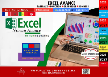 FORMATION - EXCEL  INTERMEDIAIRE - AVANCE - TABLEAUX  - FONCTION -GRAPHIQUE –DONNEES