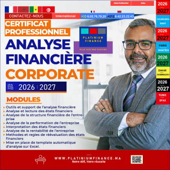 Formation Haut Cadre – CERTIFICAT PROFESSIONNEL - Analyse Financière Corporate